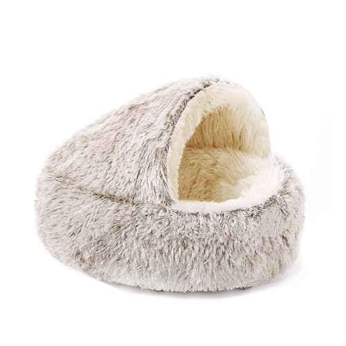 Katzennest Katzenmuschelnest Winter Warm Katzenstreu Vier Jahreszeiten Universal Plüsch Katzenstreu Hundestreu von DZDPIYEZA