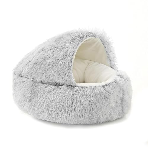 Katzennest Katzenmuschelnest Winter Warm Katzenstreu Vier Jahreszeiten Universal Plüsch Katzenstreu Hundestreu von DZDPIYEZA