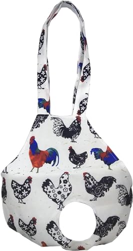 DZXZY Huhnhalter Tasche Hen Sling Tragetasche Huhn Carrier mit Griff Huhn Supplies Huhn Medic Bag Fangen Handtasche (Weiß) von DZXZY