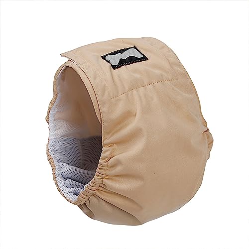 Bauchband Für Männliche Hundewickel, Hochsaugfähige Hundewindeln, Wiederverwendbare Bauchwickel/waschbare Männliche Hundehaustierwindeln Für Erregbare Urininkontinenz,XS,Beige von DaBoJinGo