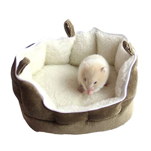 DaMohony Hamster warmes Sofa-Nest, abnehmbar, waschbar, Baumwolle, für kleine Haustiere von DaMohony