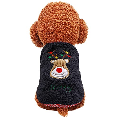 Haustier-Kleidung, weiche warme Weste aus Fleece für den Winter, kalte Weste, Weihnachten, Schneemann für Teddy, Bichon Frisé, kleine Hunde von DaMohony