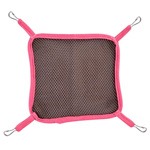 DAEDALUS® Dædalus ® Sommer Atmungsaktiv Hängematte Swing Hängeregal Bett Nest Haus für syrische Hamster Gerbil Rat Maus Chinchillas Guinea Pig Eichhörnchen Kleintierkäfig Spielzeug Pet Mesh Haus von Daedalus