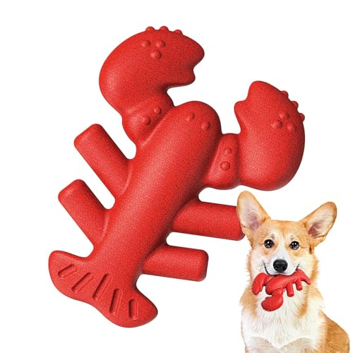 Dalchana Unzerstörbares Spielzeug für große Hunde, Zahnspielzeug, Kauspielzeug für Hunde – Hummerform, interaktives Hundespielzeug für Training und Unterhaltung, Haustierspielzeug für mittelgroße und von Dalchana