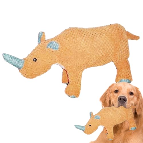 Kauspielzeug für Hunde – Interaktives Elefanten-Nashorn, resistentes Kauspielzeug, Hundebedarf, Haustierspielzeug, bequem für mittelgroße und kleine Hunde von Dalchana