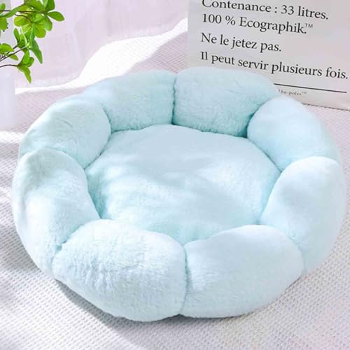 Cozy Flower Haustiersofa, flauschiges Plüsch-Katzen-Hundebett, praktische, waschbare Hundesofa, weiche strukturierte PP-Baumwoll-Füllung, Haustierkissen (40 cm, Grün) von Danchen