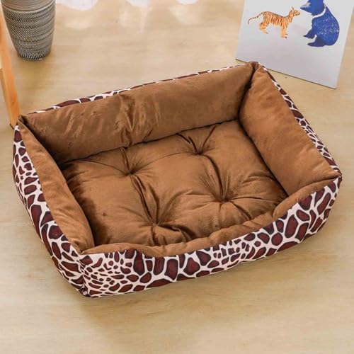 Danchen Plüsch-Haustier-Sofa, weich strukturiert, für alle Jahreszeiten, bequem, waschbar, Katzen-/Hundesofa, praktische Perlen-Baumwoll-Füllung, Haustierkissen (80 cm, Stil B) von Danchen