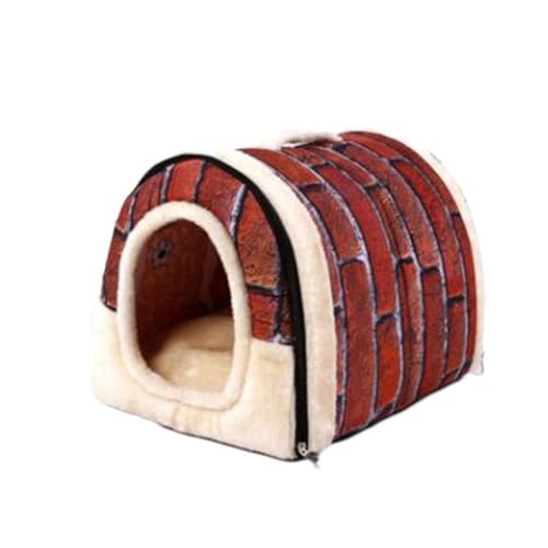 Cozy Dog Cave Bed House Outdoor Indoor Dog House Pet Cave Bed, Non-Slip Cat Dog Zwinger Warm Comfortable Sleeping Nest Calming Bed with Zipper von Dancmiu