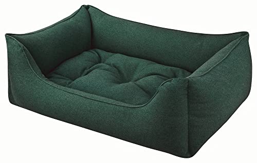 Dandy Dog Hundebett Filz Dunkelgrün - abziehbar Bezug und Füllung waschbar hochwertige robuste filzoptik Made in Germany - Größe M von Dandy Dog