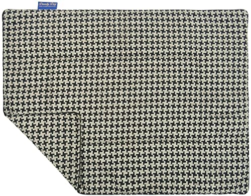 Dandy Dog Hundedecke Houndstooth Beige - waschbar Hahnentrittmuster robuste kuschelig hochwertige Qualität Made in Germany - Größe L von Dandy Dog