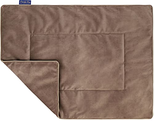 Dandy Dog Hundedecke Magic Velvet Taupe - hochwertiger waschbarer Samt kuschelig robuste Qualität Made in Germany - Größe XL von Dandy Dog