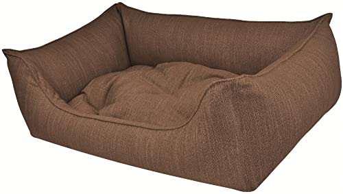 Hundebett Eco Dog Brown - abziehbar Bezug und Füllung waschbar gelenkschonend kuschelig robust Qualität Made in Germany - Größe L von Dandy Dog