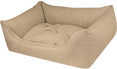 Hundebett Eco Dog Sand - abziehbar Bezug und Füllung waschbar gelenkschonend kuschelig robust Qualität Made in Germany - Größe L von Dandy Dog