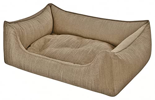 Hundebett Eco Dog Schlamm - abziehbar Bezug und Füllung waschbar gelenkschonend kuschelig robust Qualität Made in Germany - Größe M, Braun von Dandy Dog