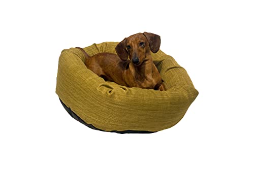 Danish Design Allsorts AB Palma Green Hundebett, herausnehmbares Kissen, Donutbett, Größe L von Danish Design