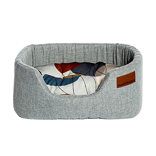 Danish Design Colour Block Silver Lux Slumber Hundebett, 76,2 cm von Danish Design