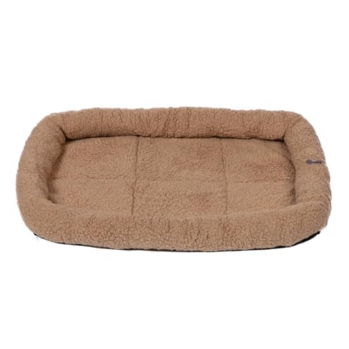 Danish Design Essentials Matratze, Beige, groß, 91 x 56 cm, Hundebett, Hundebox und Reisematte, maschinenwaschbar von Danish Design