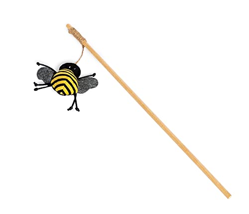 Danish Design Fatface Bumble Bee Chase Stick für Katzen/Kätzchen und Hunde/Welpen von Danish Design