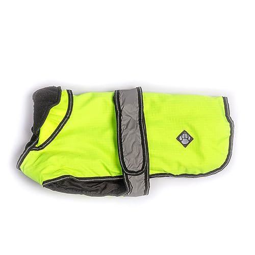 Danish Design Hi-Viz 2-in-1 Hundemantel mit abnehmbarem Fleecefutter, wasserdicht, Winddicht, 55 cm von Danish Design