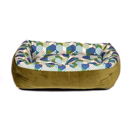 Danish Design Laura Ashley Hundebett, Patchwork, mit Thermofüllung, mittelgroß, 76,2 cm von Danish Design