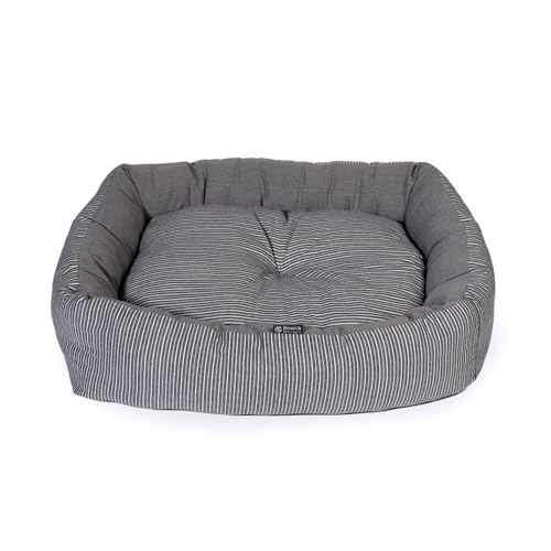 Danish Design Rustikales Kuschelbett, gestreift, 58,4 cm, Grau von Danish Design