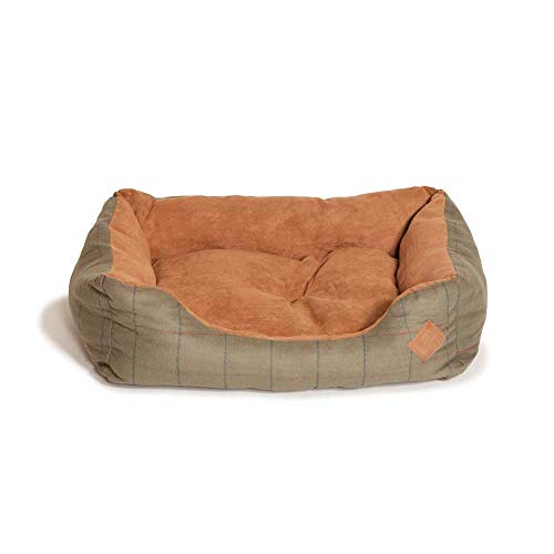 Danish Design Tweed Reihe Snuggle Hundebett, grün von Danish Design