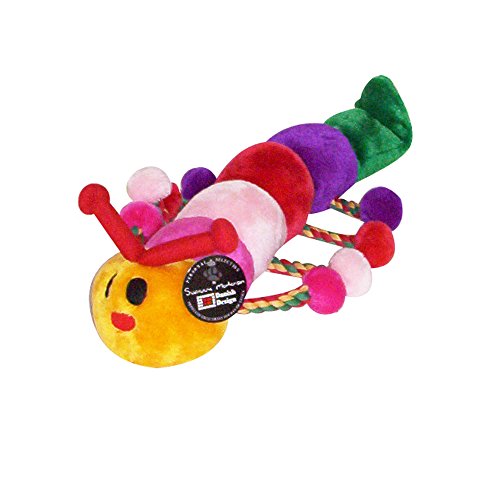 PETLOU Colossal Caterpillar 22-Zoll-Plüsch-Chew-Spielzeug für Hunde von Danish Design