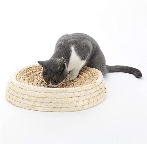 Katzenkratzbrett Kratzbrett Kratzpappe 2-in-1 Wende-Katzenkratzunterlage Mit Premium-Kratztexturen Katzenkratzunterlage Zum Schutz Von Möbeln Katzen Kratzmatte Kratzbretter (Size : Diameter 35cm) von Danzyt