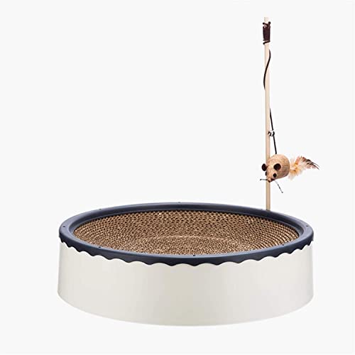 Katzenkratzbrett Kratzbrett Kratzpappe Cat Scratcher Katzenkratzunterlage Katzenkratzunterlage Mit Spielball Ideal Für Kätzchen Und Katzen Katzen Kratzmatte Kratzbretter (Size : 39 * 39 * 10cm) von Danzyt