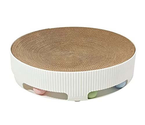 Katzenkratzbrett Kratzbrett Kratzpappe Cat Scratcher Katzenkratzunterlage Mit Kugel Premium Katzenkratzunterlage Katzenminze Inklusive Katzenkratzer Katzen Kratzmatte Kratzbretter von Danzyt