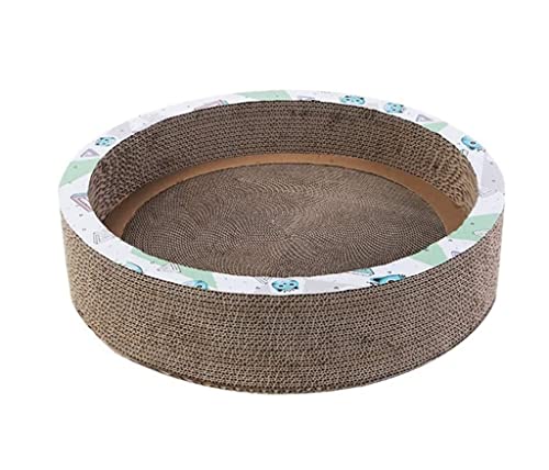 Katzenkratzbrett Kratzbrett Kratzpappe Katzenkratzbaum Lounge Cat Scratch Mit Katzenminze Langlebige Recycling-Brettpolster Verhindern Möbelschäden Katzen Kratzmatte Kratzbretter ( Size : 33*33*11cm ) von Danzyt