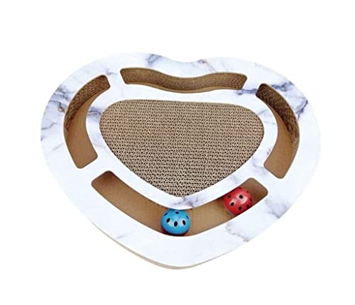 Katzenkratzbrett Kratzbrett Kratzpappe Kratzpads Love Shape Corrugated Cat Grind Claw Plate Protection Sofa Cat Kratzbrett Cat Training Toy Katzen Kratzmatte Kratzbretter von Danzyt