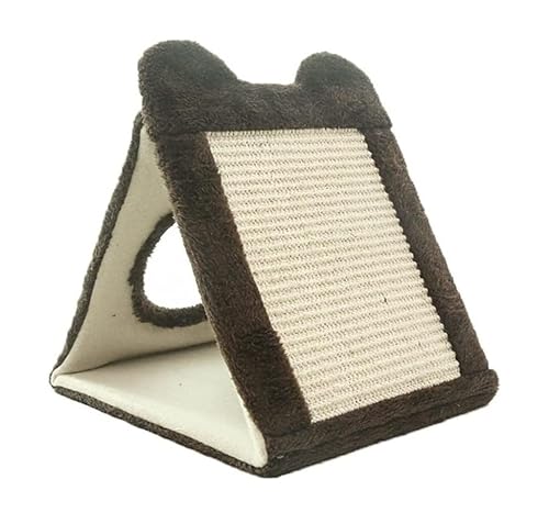 Katzenkratzbrett Kratzbrett Kratzpappe Pet Toy Folding Cat Sisal Scratcher Cat Interactive Cat Litter Kratzfestes Und Tragbares Haustierzubehör Katzen Kratzmatte Kratzbretter ( Size : 25.5*30*27cm ) von Danzyt