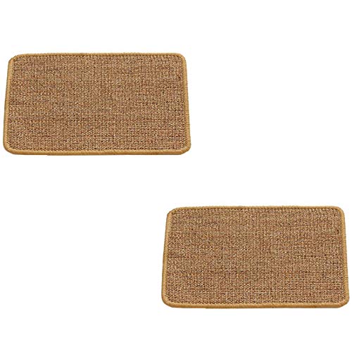 Darmlly 2 Stück Katzen Kratz Matte, Natürliche Sisal Matte, Teppiche Schützen und Sofas (11,8 X 14,9,) von Darmlly