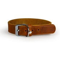 Das Lederband Halsband Weinheim maroon 32 cm, 1,6 cm von Das Lederband