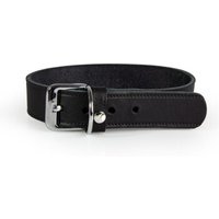 Das Lederband Halsband Weinheim schwarz 47 cm, 2,5 cm von Das Lederband