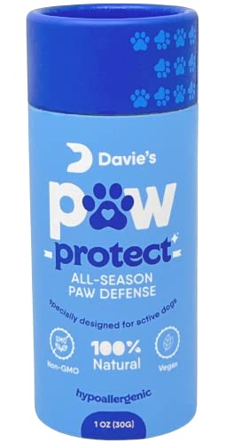 Davie's Hundepfotenbalsam – ein sanfter Schnuller für Hunde, unser lecksicherer Nasen- und Pfotenbalsam für Hunde können alle Rassen und Altersgruppen, hergestellt in den USA von Davie's Naturals