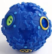 DawnDream Hundespielzeug UnzerstöRbar Big Hundespielzeug Sound Quietschender Ball Hund Spielzeug Sommerkühlung Haustier Spielzeug Zubehör Hundespielzeug (Color : Blue, Size : 10CM) von DawnDream