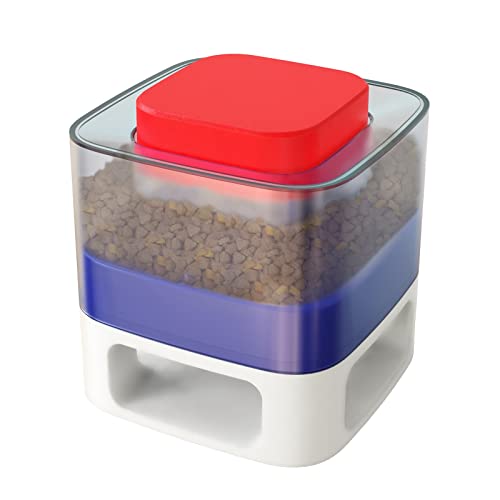 DawnDream Hundespielzeug UnzerstöRbar Große Kapazität Square PET-Feeder Spielzeug, die Lebensmittelkatapult-Katapult, stimulieren Interesse an Essen an Hundespielzeug (Color : Blue) von DawnDream