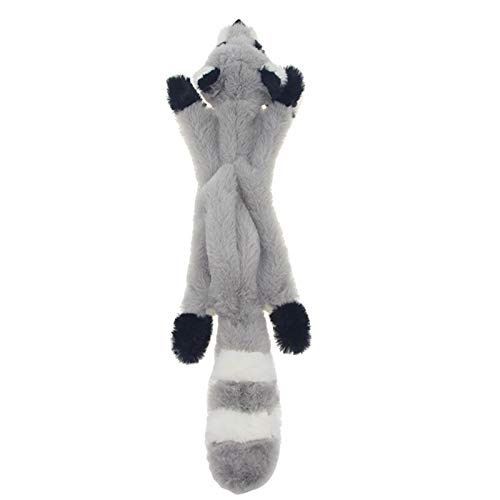 DawnDream Hundespielzeug UnzerstöRbar Süßes Plüschspielzeug Squeeak Pet Wolf Kaninchen Tier Plüschtier Hund Kau Quietschender Pfeiferei Eichhörnchen Hund Spielzeug Hundespielzeug (Color : Raccoon) von DawnDream