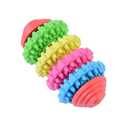 Hundespielzeug UnzerstöRbar Durable Gesundheit Getriebe Gums Kinderkrankheiten Zähne Gummi Haustier Hund Katze Spielzeug Haustier Dentalwelpen Hund Kauen Spielzeug for kleine große Hunde Pet Supplies von DawnDream