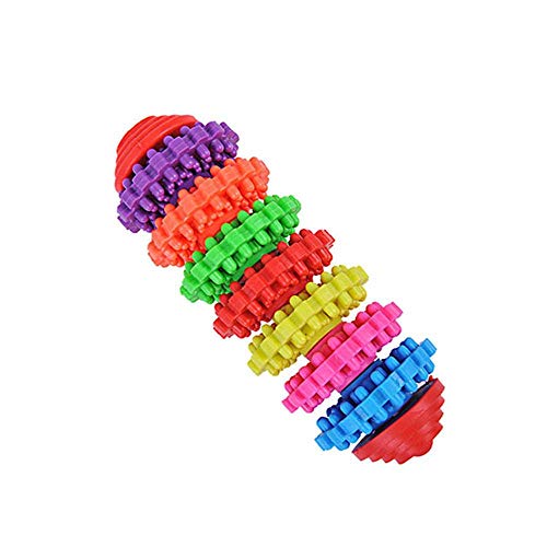 Hundespielzeug UnzerstöRbar Durable Gesundheit Getriebe Gums Kinderkrankheiten Zähne Gummi Haustier Hund Katze Spielzeug Haustier Dentalwelpen Hund Kauen Spielzeug for kleine große Hunde Pet Supplies von DawnDream