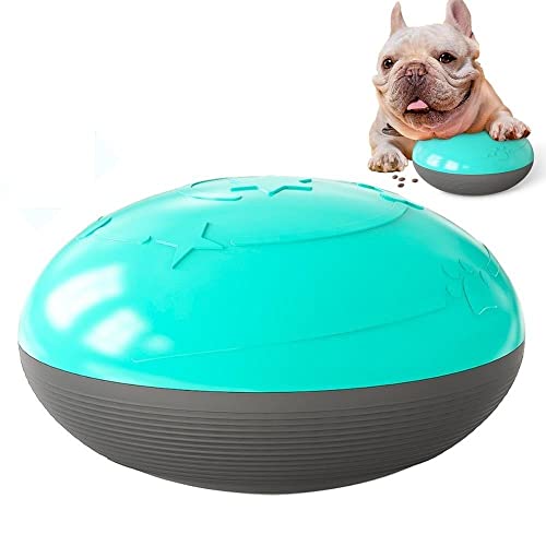 Hundespielzeug UnzerstöRbar Hundespielzeug Puzzle Ball Food Dispenser Interactive Dog Toys Quietschender Ball Aggressive Spielen Jagd Chavers Keder Pet Products Zubehör Hundespielzeug ( Color : Blue ) von DawnDream