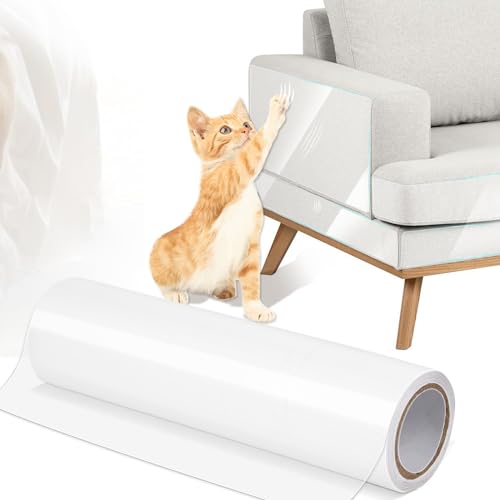 Kratzfolie Katzen Selbstklebend, Katzen Kratzschutz Sofa Folie, Anti Kratz Folie für Katzen, Transparent Kratzschutzfolie für Couch Sofa Wand Tür Möbel Schutz (20 cm x 3 m) von Dawumin