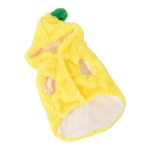 Dawutocap Lustiges Bananenkostüm Für Katzen Und Hunde Eleganter Hunde Kapuzenpullover Pullover Kleidung Halloween Kostüm Bühnenshow DressingUp Hundeanzug von Dawutocap