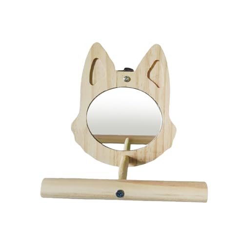 Vogel verspiegelt mit Sitzstange, Holzständer, Spielspielzeug für Sittiche, Nymphensittiche, Finken, Kanarienvögel und kleine Vögel, Nymphensittiche Vogel verspiegelt mit Sitzstange, Holzständer, Spielspielzeug für Sittiche, Nymphensittiche, Finken, Kanarienvögel und kleine Vögel, Nymphensittiche von Dawutocap