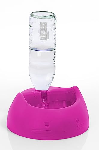 Katzen-Wasserspender, Selbstbewässerung für kleine Haustiere, 100% BPA-frei, Schwerkraft-Bewässerung, umweltfreundlich, Rosa von DeKorativa