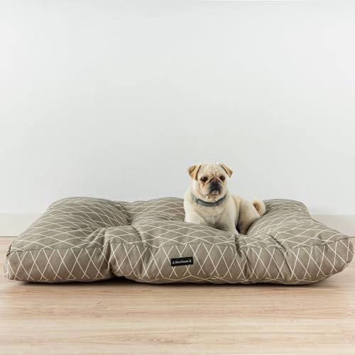 Dear Friend Dickes und gepolstertes Hundebett aus 100 % Baumwolle mit schmutzabweisender Oberfläche, maschinenwaschbar, bequeme Füllung, 100 % Made in Spain (0120-294, 75 x 50 x 10) von Dear Friend