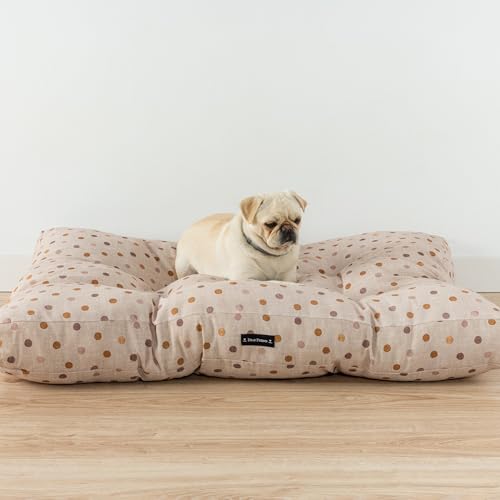 Dear Friend Dickes und gepolstertes Hundebett aus 100 % Baumwolle mit schmutzabweisender Oberfläche, maschinenwaschbar, bequeme Füllung, 100 % Made in Spain (0120-305, 90 x 70 x 12) von Dear Friend