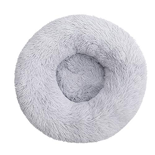 Decdeal Haustierbett für Hunde Katzen Plüsch-Donut-Haustierbett langlebiges Hunde- und Katzenkissenbett für große Hunde 80CM 100CM 120CM von Decdeal